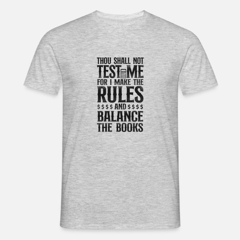 Comptable Comptable Comptable Comptabilité - T-shirt Homme - gris chiné