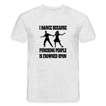 Dancing Sport Hobby Dancer Gift Dance Sport - Men's T-Shirt - heather grey - Front - AI Model Male 178 dark (178cm)