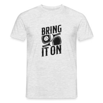 Pickleball Bring It On - Men's T-Shirt - heather grey - Front - AI Model Male 178 dark (178cm)