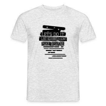 heart present idea happy birthday present - Men's T-Shirt - heather grey - Front - AI Model Male 178 dark (178cm)