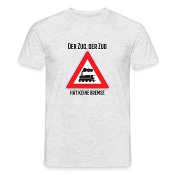 Der Zug hat keine Bremse 2022 Party Malle Closing - Männer T-Shirt - Grau meliert - Vorne - AI Model Male 178 dark (178cm)