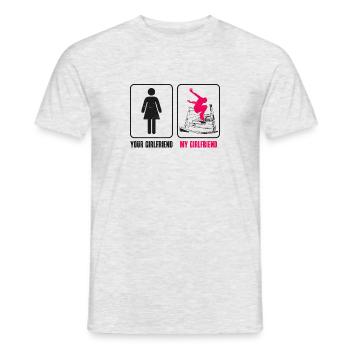Parkour Free Running Traceur - T-shirt homme - gris chiné - Devant - AI Model Male 178 dark (178cm)