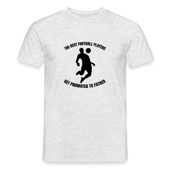 Fußball Vater Fußballspieler Papa Fußballtrainer - Männer T-Shirt - Grau meliert - Vorne - AI Model Male 178 dark (178cm)