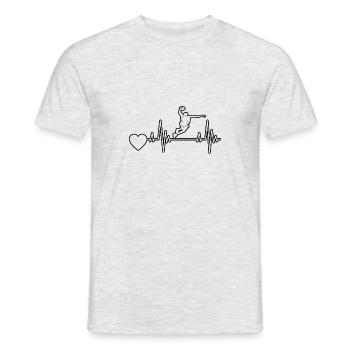 Club de basket-ball Amateurs de basket-ball Joueurs de basket-ball - T-shirt homme - gris chiné - Devant - AI Model Male 178 dark (178cm)