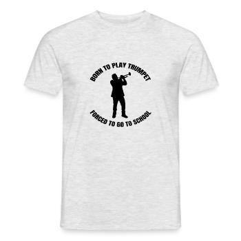Trumpet Funny Musician Saying Music Instrument - Men's T-Shirt - heather grey - Front - AI Model Male 178 dark (178cm)