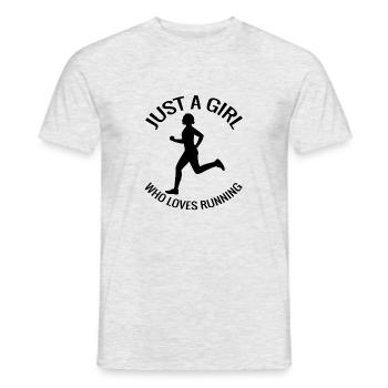 Jogger fit cardio training course jogging - T-shirt homme - gris chiné - Devant - AI Model Male 178 dark (178cm)