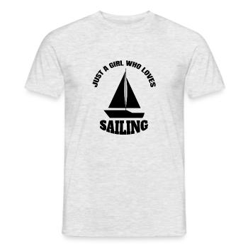 Sailing Ship Sail Boat Sailing Captain Sailor - Men's T-Shirt - heather grey - Front - AI Model Male 178 dark (178cm)