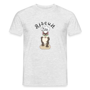 Cat Making Biscuits Maker Cat - Men's T-Shirt - heather grey - Front - AI Model Male 178 dark (178cm)