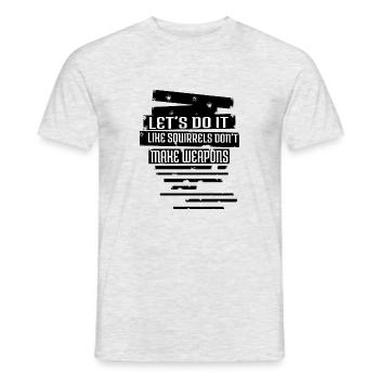 anniversaire cadeau de paix signe cadeau cadeau idée - T-shirt homme - gris chiné - Devant - AI Model Male 178 dark (178cm)