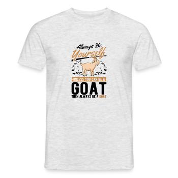 Goats Gift Goat Host Goat - Men's T-Shirt - heather grey - Front - AI Model Male 178 dark (178cm)