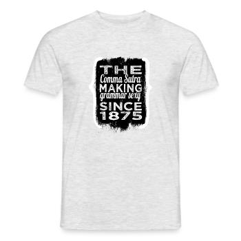 funny quote fun literary book lover birthday - Men's T-Shirt - heather grey - Front - AI Model Male 178 dark (178cm)
