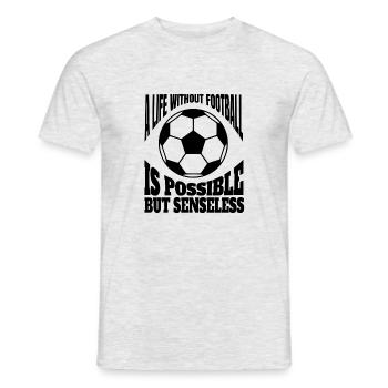 Fußballtrainer Fußballer Fußballspieler Fußball - Männer T-Shirt - Grau meliert - Vorne - AI Model Male 178 dark (178cm)