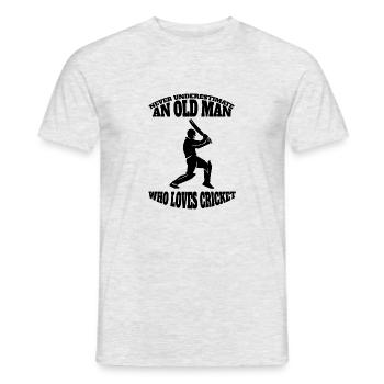 Kricketteam Cricket Kricketmannschaft Kricket - Männer T-Shirt - Grau meliert - Vorne - AI Model Male 178 dark (178cm)