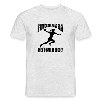 Handballspieler Handball Handballteam Handballfan - Männer T-Shirt - Grau meliert - Vorne - AI Model Male 178 dark (178cm)