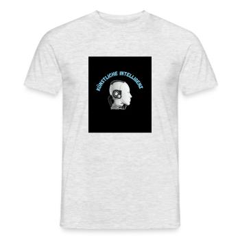 Künstliche Intelligenz - Männer T-Shirt - Grau meliert - Vorne - AI Model Male 178 dark (178cm)
