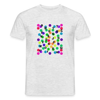 Colors - Männer T-Shirt - Grau meliert - Vorne - AI Model Male 178 dark (178cm)