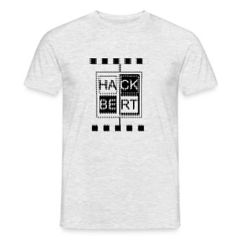 hackbert22 - Männer T-Shirt - Grau meliert - Vorne - AI Model Male 178 dark (178cm)