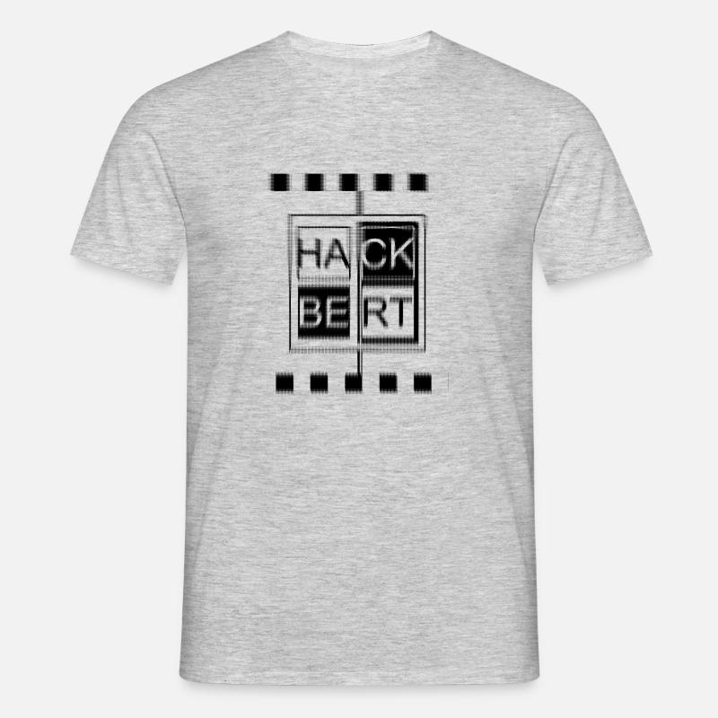 hackbert22 - Männer T-Shirt - Grau meliert