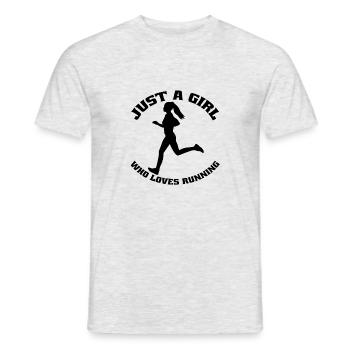 Jogger jogging cardio training course course fit - T-shirt homme - gris chiné - Devant - AI Model Male 178 dark (178cm)