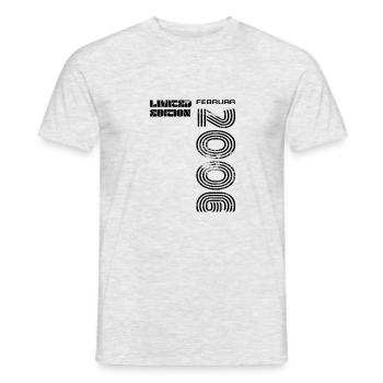 Geburtstag Februar 2006 - Männer T-Shirt - Grau meliert - Vorne - AI Model Male 178 dark (178cm)