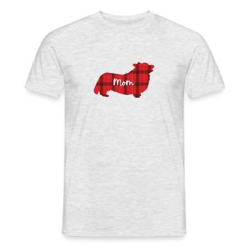 Corgi gallois - T-shirt homme - gris chiné - Devant - AI Model Male 178 dark (178cm)