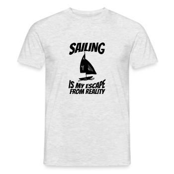 Segeln Segelsport Segler Segelschiff Segelboot - Männer T-Shirt - Grau meliert - Vorne - AI Model Male 178 dark (178cm)