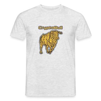The Golden Bull: A Crypto Symbol of Prosperity - T-shirt homme - gris chiné - Devant - AI Model Male 178 dark (178cm)