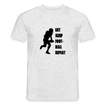 Football Player Football Coach Football Football americano - T-shirt uomo - grigio melange - Fronte - AI Model Male 178 dark (178cm)