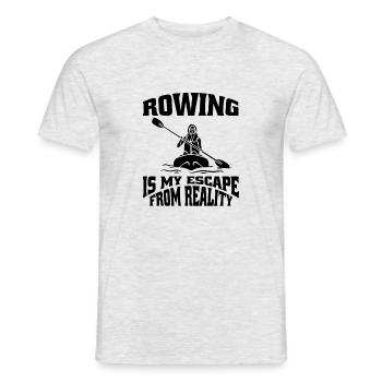 Ruderer Ruderverein Ruderteam Rudersport Rudern - Männer T-Shirt - Grau meliert - Vorne - AI Model Male 178 dark (178cm)