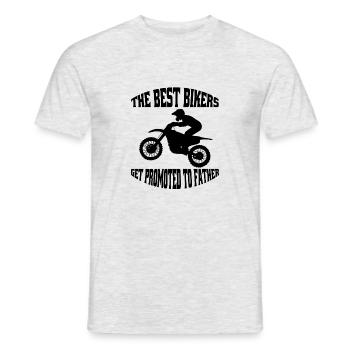 Moto Motocross Motocycliste Fan de moto - T-shirt homme - gris chiné - Devant - AI Model Male 178 dark (178cm)