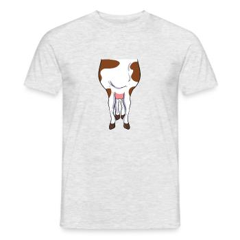 Cow Costume - Men's T-Shirt - heather grey - Front - AI Model Male 178 dark (178cm)
