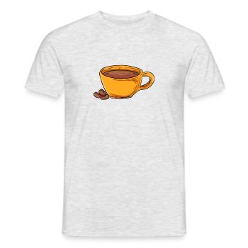 Coffee Costume - Men's T-Shirt - heather grey - Front - AI Model Male 178 dark (178cm)