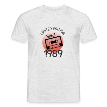 Limited Edition 1989 retro - Männer T-Shirt - Grau meliert - Vorne - AI Model Male 178 dark (178cm)