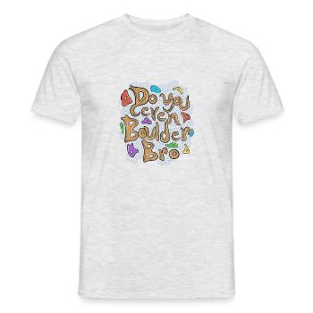 Faites-vous même rocher bro 2 - T-shirt homme - gris chiné - Devant - AI Model Male 178 dark (178cm)