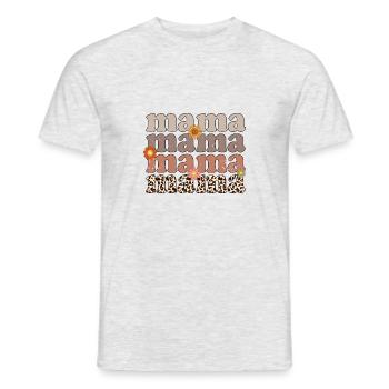 Mom, mom, mom, mom - Men's T-Shirt - heather grey - Front - AI Model Male 178 dark (178cm)