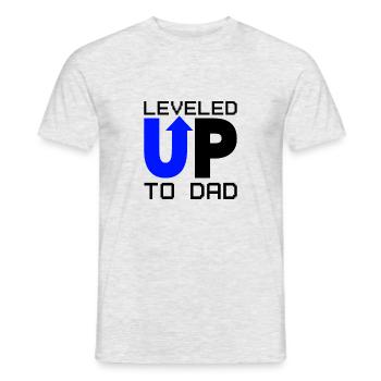 Dad Level Unlocked - Level up to Daddy Loading - Men's T-Shirt - heather grey - Front - AI Model Male 178 dark (178cm)