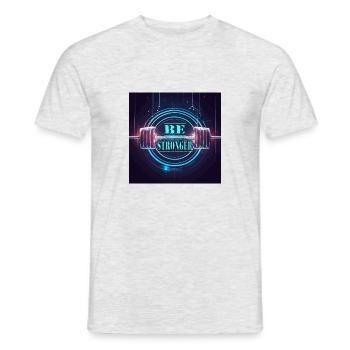 GYMNASE - T-shirt homme - gris chiné - Devant - AI Model Male 178 dark (178cm)