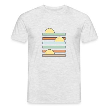Sunrise - Männer T-Shirt - Grau meliert - Vorne - AI Model Male 178 dark (178cm)