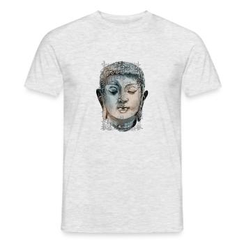 Buddha - Männer T-Shirt - Grau meliert - Vorne - AI Model Male 178 dark (178cm)