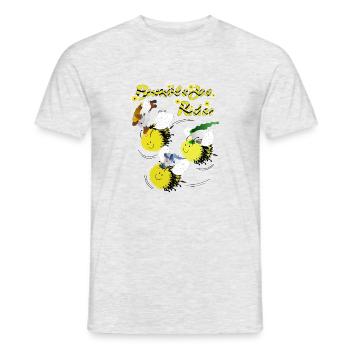 Bumblebee Rider - Men's T-Shirt - heather grey - Front - AI Model Male 178 dark (178cm)