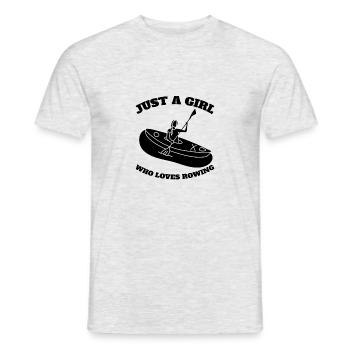 Ruderer Ruderteam Ruderverein Rudersport Rudern - Männer T-Shirt - Grau meliert - Vorne - AI Model Male 178 dark (178cm)