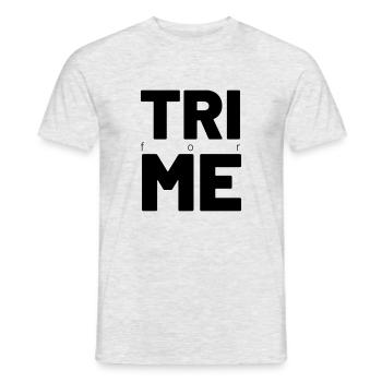 TRI for ME - Men's T-Shirt - heather grey - Front - AI Model Male 178 dark (178cm)