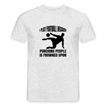 Soccer Player Soccer Team Soccer Design - Men's T-Shirt - heather grey - Front - AI Model Male 178 dark (178cm)