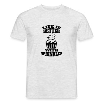 Confectionery Baker Baking Confectioner Bakery - Men's T-Shirt - heather grey - Front - AI Model Male 178 dark (178cm)