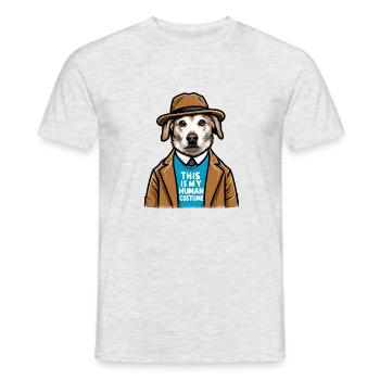 C’est mon costume humain - T-shirt homme - gris chiné - Devant - AI Model Male 178 dark (178cm)