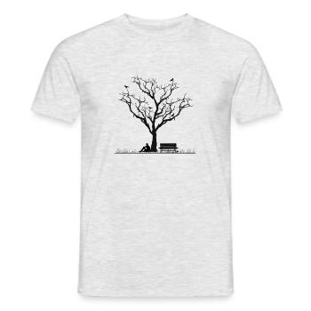 Solitude Is The Best Company | Motivational Art - Men's T-Shirt - heather grey - Front - AI Model Male 178 dark (178cm)
