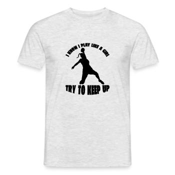 Handballfan Handball Handballspieler Handballteam - Männer T-Shirt - Grau meliert - Vorne - AI Model Male 178 dark (178cm)