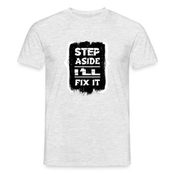 joke quote are you a mechanic sayings - Men's T-Shirt - heather grey - Front - AI Model Male 178 dark (178cm)