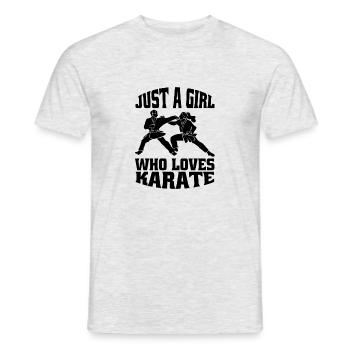 Karate Judo Aikido Kampfkunst Hapkido Kampfsport - Männer T-Shirt - Grau meliert - Vorne - AI Model Male 178 dark (178cm)