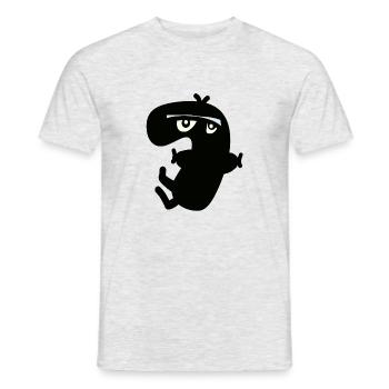 Sieben - Männer T-Shirt - Grau meliert - Vorne - AI Model Male 178 dark (178cm)